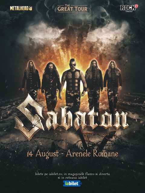 Sabaton live at Arene Romale, August 14 2020