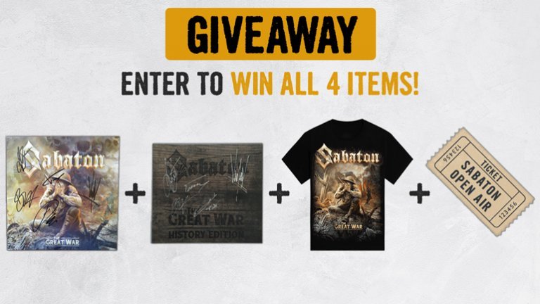 The Great War 1 year anniversary Giveaway