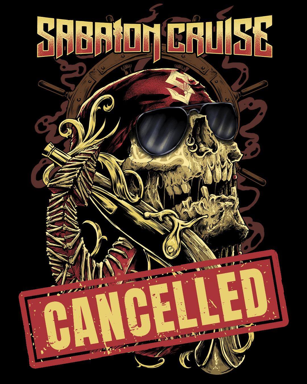 Sabaton Cruise 2020 is cancelled due to the pandemic