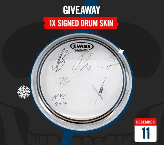 December 11 – Signed Drum Skin