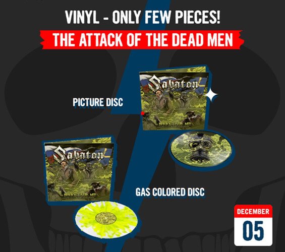 December 5 – The Attack Of The Dead Men Vinyl – Only few pieces