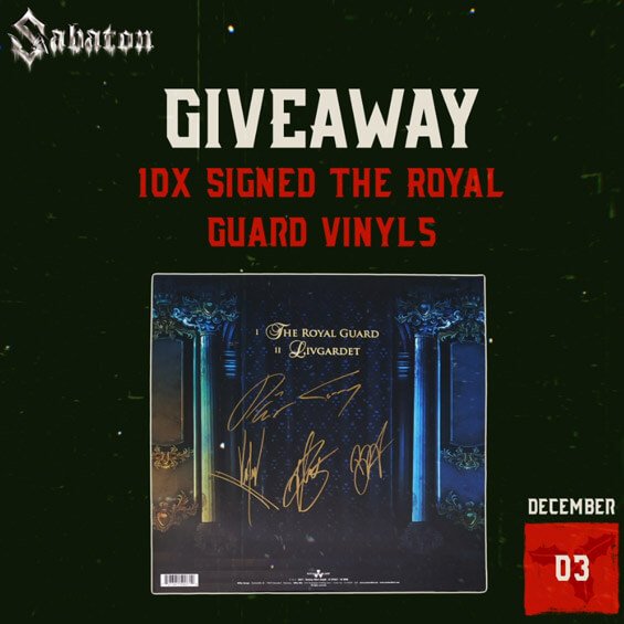 GIVEAWAY: 10x Signed The Royal Guard Vinyls
