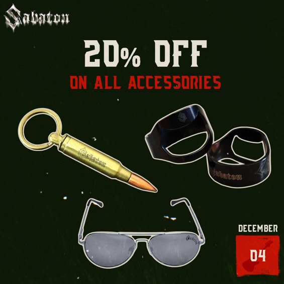 20% OFF on all Accessories