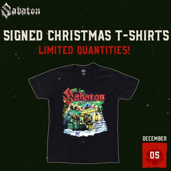 SIGNED CHRISTMAS T-SHIRTS - Limited Quantities!