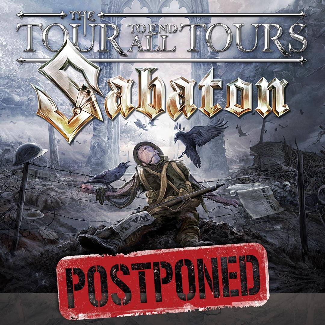 Sabaton European Tour 2022 postponed