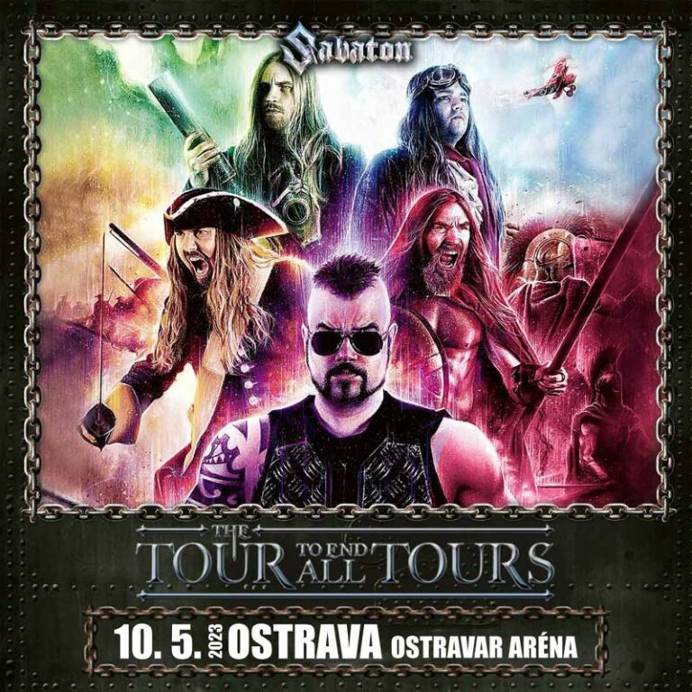 Sabaton live at Arena Ostrava in Ostrava, Czech Republic - May 10, 2023