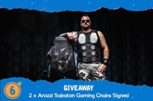 2 signed Arozzi chairs giveaway