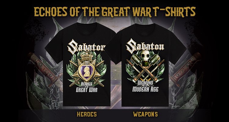 New Echoes Of The Great War t-shirts