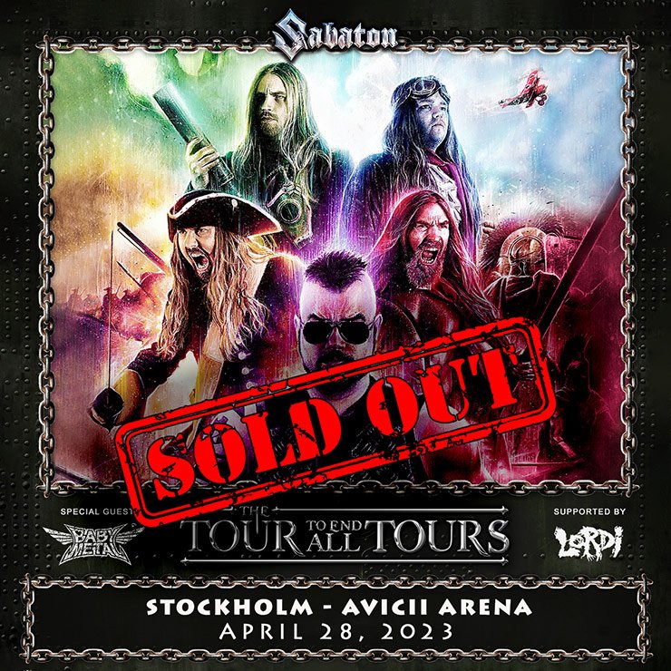 European tour 2023: Stockholm SOLD OUT