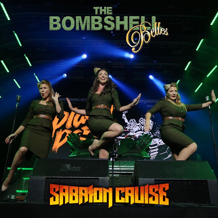 Special appearances by The Bombshell Belles on the Sabaton Cruise 2023