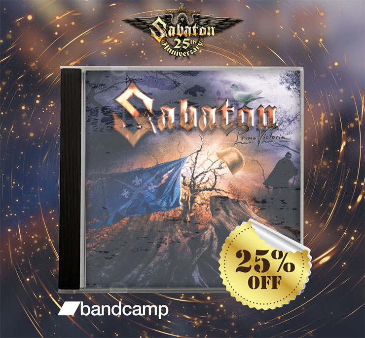 Get 25% off Sabaton's “Primo Victoria” album on Bandcamp