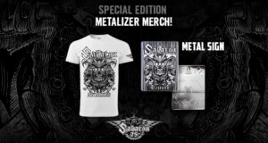 Special edition Metalizer t-shirt and limited metal wall sign!