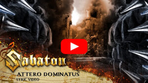 Attero Dominatus lyric video playlist on YouTube
