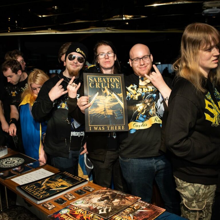 Hundreds of fans were able to meet Sabaton